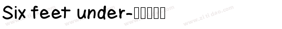 Six feet under字体转换